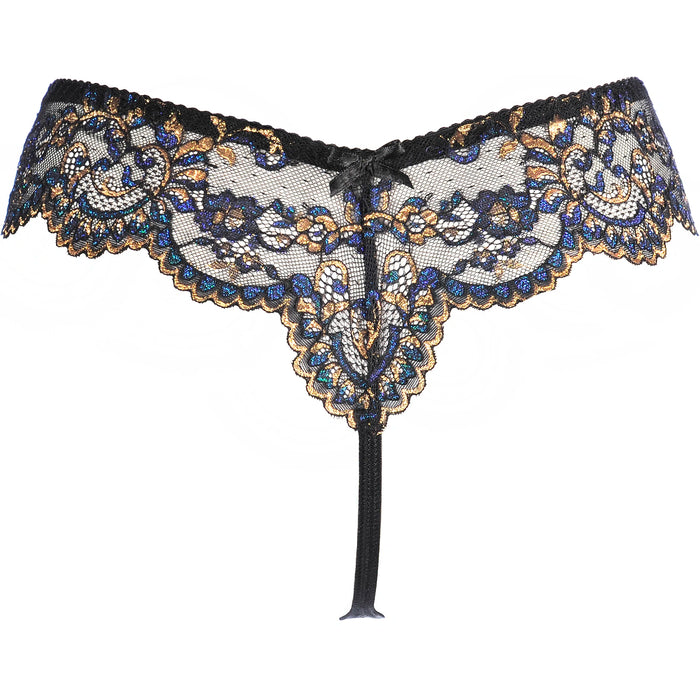 Sheer Lace Thong Panty Axami Sensations
