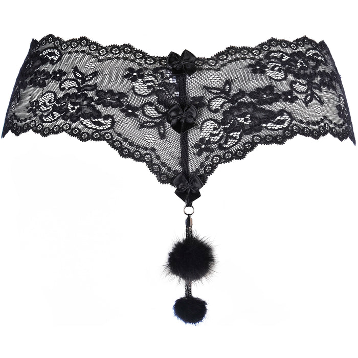 Ultra Sexy Fur Chain Lace String Panty Axami Pussycat