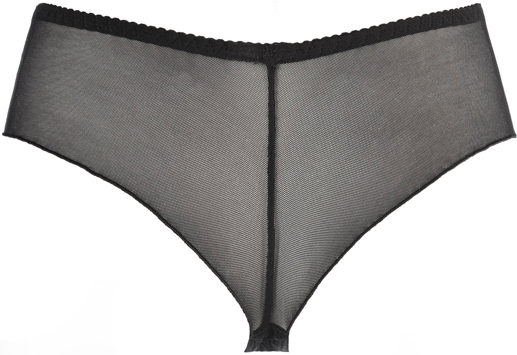 Ultra Sheer Brazilian Thong Panty Axami Black Angel