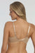 Back view of Dominique Mallory Smoothing Comfort Underwire Minimizer Bra mocha, highlighting adjustable straps and smooth back band.