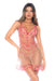 Sheer Babydoll & String Set Mapale Petal Kiss with floral embroidery and pink accents, available at Lavinia Lingerie. Ultra-sheer design for a sexy look.