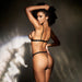 Sexy Black String Lingerie Set
