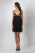 Luxurious black lace nightdress by Amoralle featuring a sheer lace bodice, pleated skirt, and delicate straps for romantic nightwear elegance.
