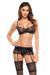 Sexy Sheer Black Lace Lingerie Set