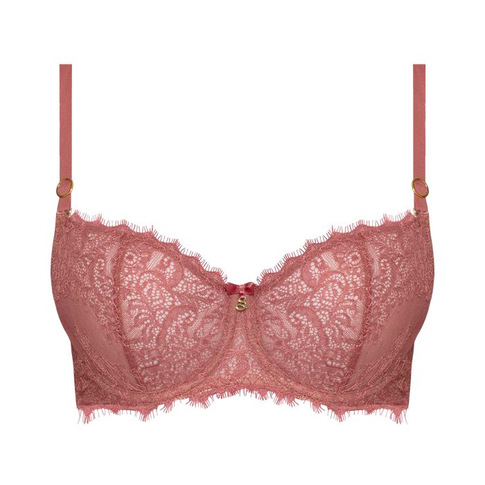 Balconette bra Pink Lace