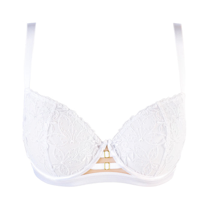 White Balconete Bra