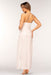 Satin Long Slip back view Ivory Sleepwear; Shop  @ Lavinia Lingerie