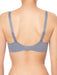 Back view of Conturelle Secret Delight Bra in Nordic blue, showcasing adjustable straps and hook-and-eye closure for full figure support.