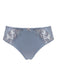 Conturelle Lace Panty - Secret Delight in blue with sheer floral embroidery and laser-cut back, ideal for discreet wear under tight outfits.