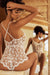 Sexy sheer lace romper with adjustable straps – Mapale 7543 Shop @ Lavinia Lingerie