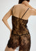 Sheer Lace Slip Black back view; Shop @ Lavinia Lingerie