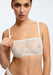 Sheer Lace Strapless Bra Blush Cascade White Lingerie