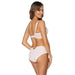 White Bra Brief Panty Set back view