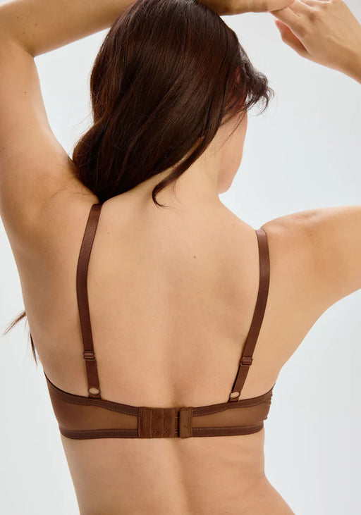 Brown Bra Back Vew; Shop Sheer Bras @ Lavinia Lingerie