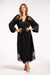 Soft Satin Long Sleeve Bathrobe Oriana; Shop Nightwear @ Lavinia Lingerie