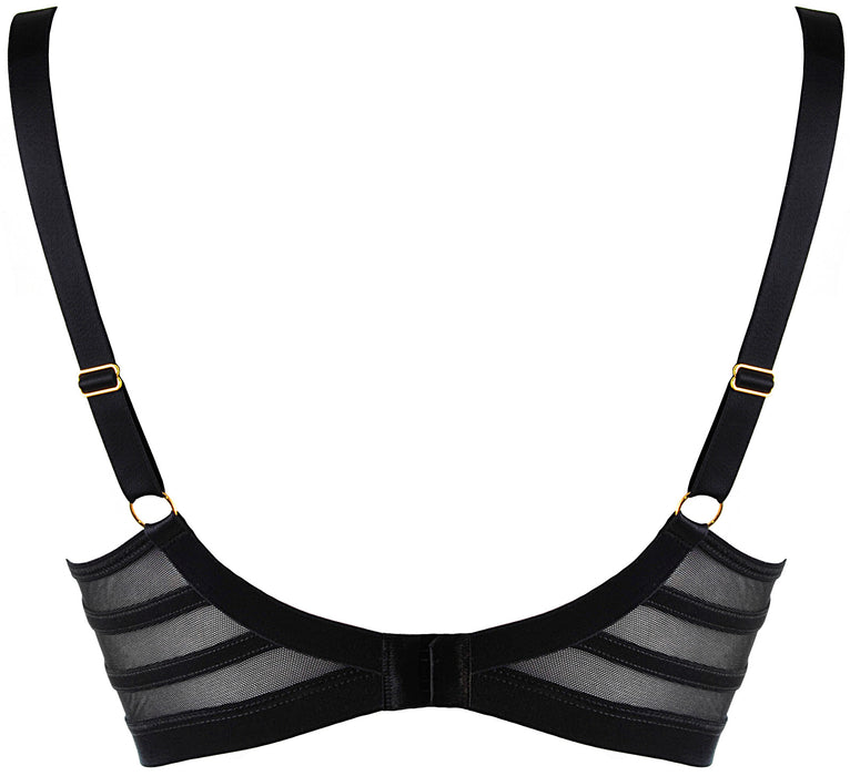 Soft mesh bra, back view