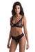 Sexy Sheer Mesh Bra & Crotchless Panty Black Set; Shop @ Lavinia Lingerie