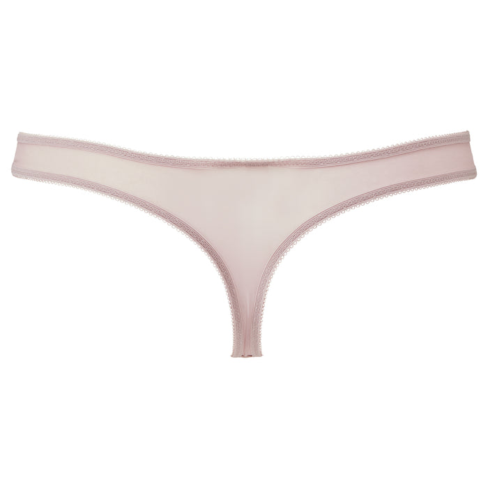 Gossard Glossies Lace Mink Sheer Mesh Thong Panty