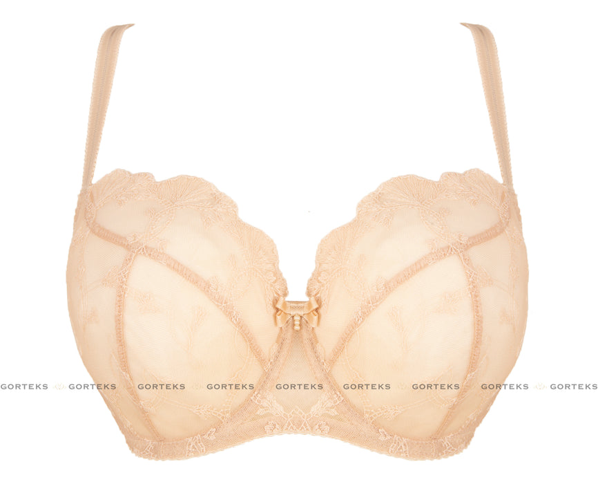Embroidered Full Figure Bra Gorteks Bianca