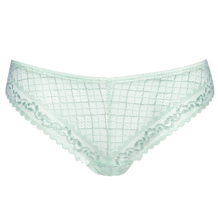 Soft Sheer Lace Thong Panty Gorteks Minty