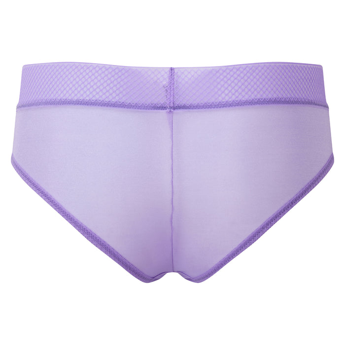 Gossard Glossies Violet Sheer Mesh Cheeky Short Panty