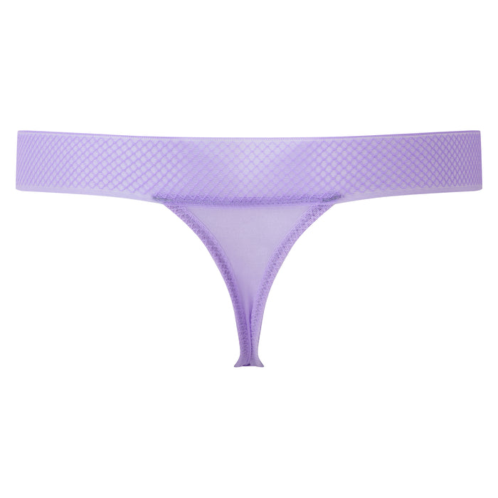 Gossard Glossies Violet Sheer Mesh Tanga Thong Panty
