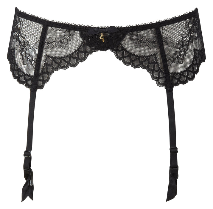 Sheer Lace Garter Belt Gossard Superboost Lace Black