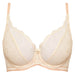 Sheer Lace Plunge Underwire Bra Beige Intimates