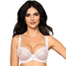Bridal Sheer Lace Demi Cup Bra Roza Anuk WHITE