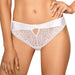 Sexy Peek-a-boo Bridal Soft Sheer Lace Bikini Panty Anuk WHITE