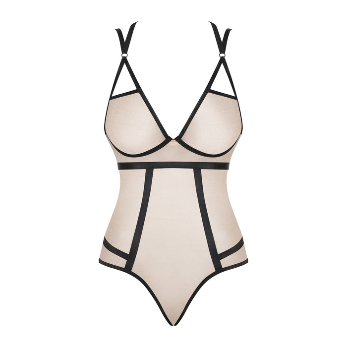Sheer Mesh Teddy Nude Intimates