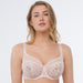 Sheer Mesh Embroidered Full Coverage Bra Donna Pink Intimates