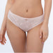 Sheer Mesh Tulle Embroidered Tanga Panty Donna Pink Intimates