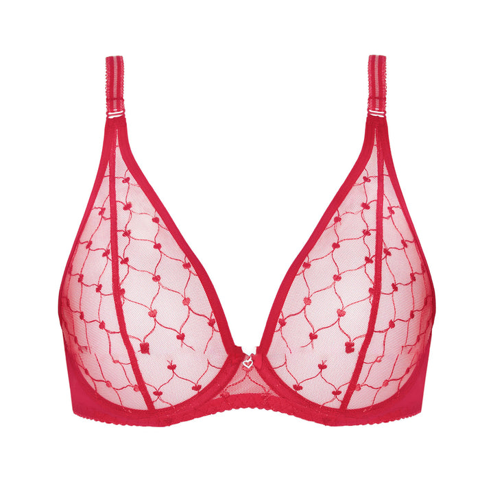 Soft Sheer Mesh Plunge Bra Gorteks Euphoria