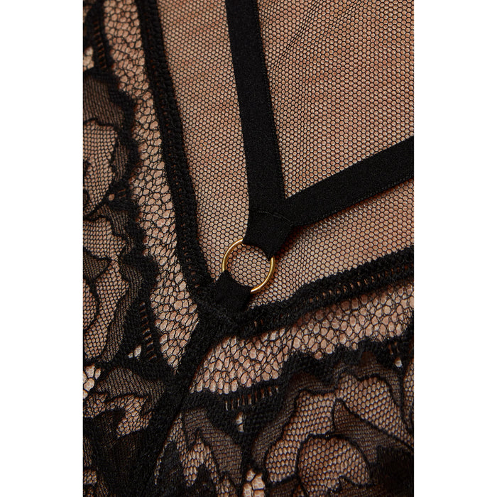 Sheer Lace Mid Rise Bikini Panty Gorteks Gwen
