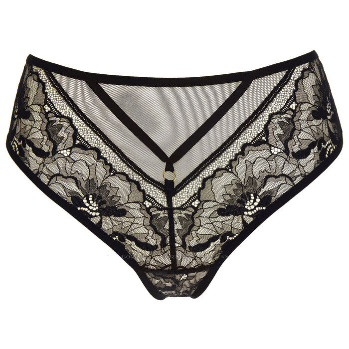 Sheer Lace Mid Rise Bikini Panty Gorteks Gwen