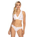 Sheer Lace Wireless Bra Top Tango Panty Set Gizela White