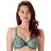 Sheer Lace Plunge Bra; Shop Green Bras @ Lavinia Lingerie