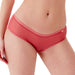Gossard Glossies Raspberry Sorbet Sheer See Through Shorts Panty 6274 Red Underwear