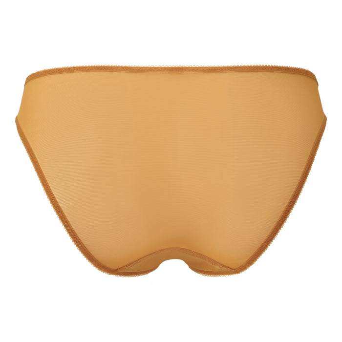 Sheer Lace Bikini Panty Gossard Glossies Lace Spiced Honey