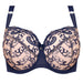 Sheer Mesh 3-Part Full Cup Underwire Bra Navy Blue Intimates
