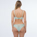 Plus SIze Bra, Tanga Panty Green Underwear back view