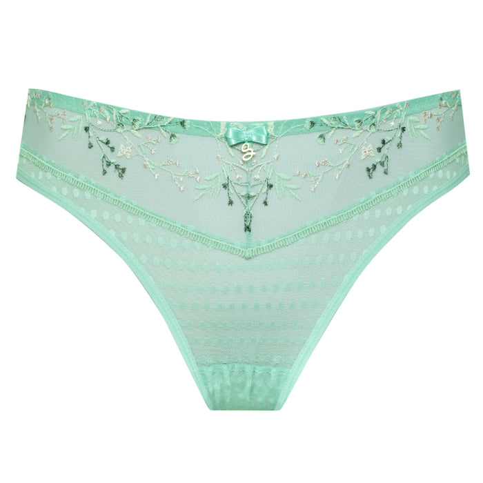 Sheer Tanga Panty Green Underwear