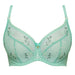 Sheer Mesh Tulle Tulip Seam Balconette Bra Juno Green Mint Underwear