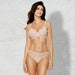 Everyday Molded Bra & Soft Sheer Striped Thong Panty Plus Size Intimates @ Lavinia Lingerie
