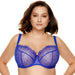 Sheer Lace Balcony Bra Gorteks Pamela Sapphire Plus Size