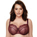 Sheer Lace Bra Gorteks Pamela Aubergine