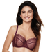Sheer Lace Bra Gorteks Pamela Aubergine