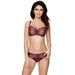Semi Sheer Low Rise Bikini Panty Gorteks Pamela Aubergine
