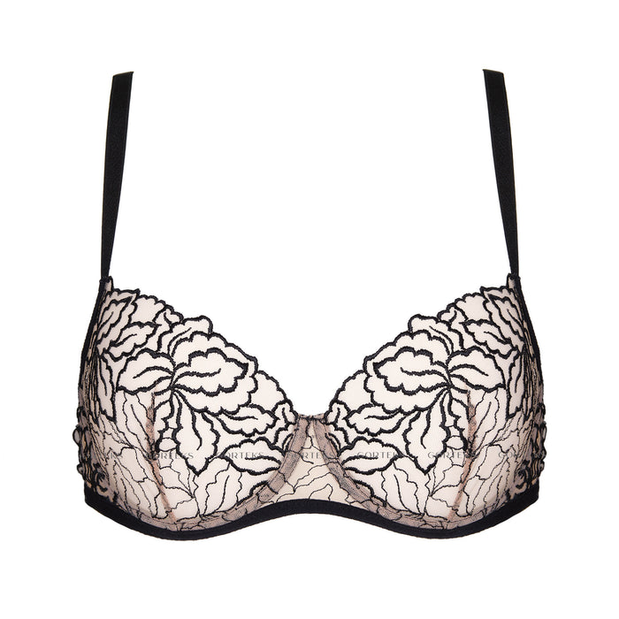Sheer Mesh Demi Cup Bra Gorteks Rumi